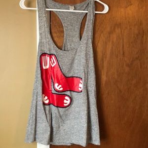 PINK Boston Red Sox racer back top size L